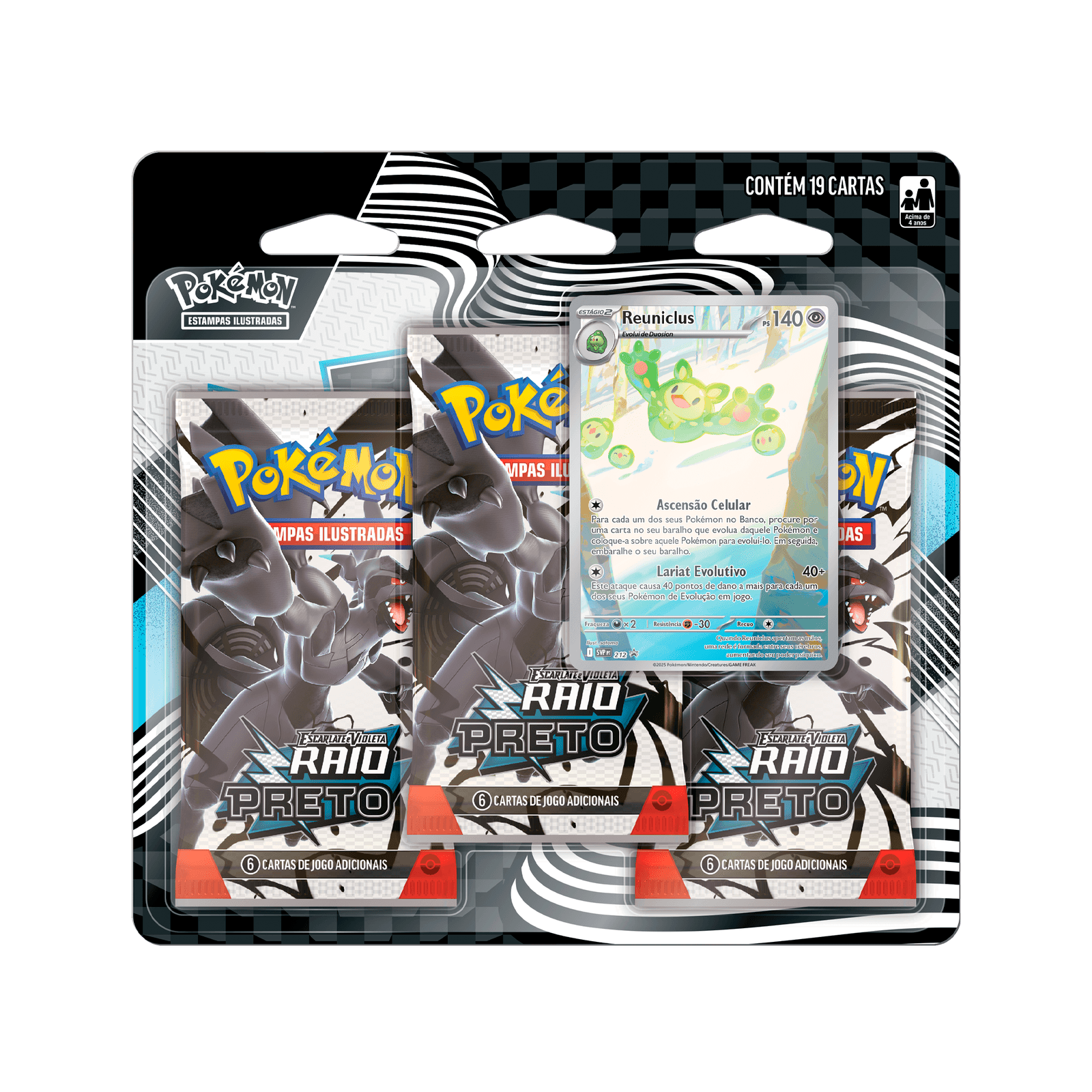 Blister Triplo EV10.5 - Raio Preto e Fogo Branco