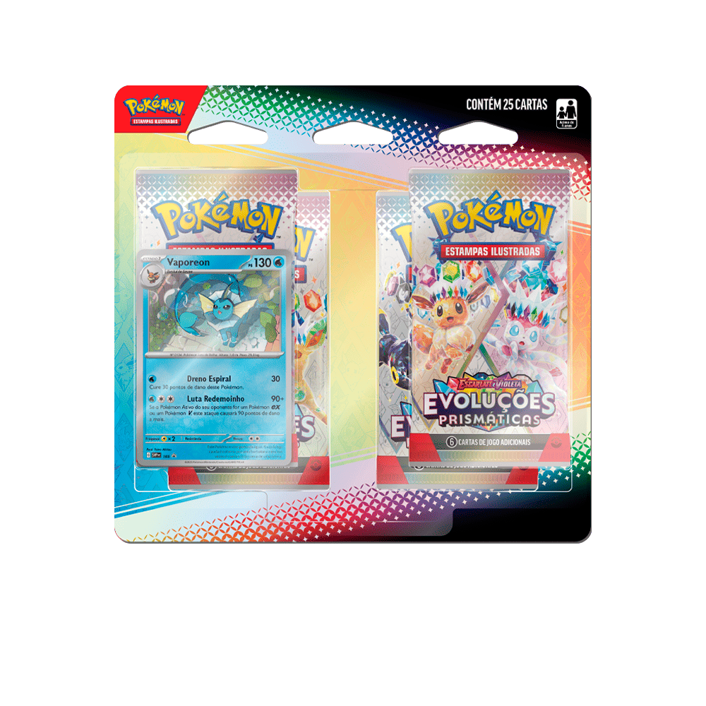 Blister Quádruplo EV8.5 - Evoluções Prismáticas